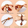 4Pcs 2 Colors Braided Wax Rope Cord Macrame Pouch Necklace Making NJEW-CJ0001-02-4