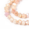 Ombre Effect Dyed Glass Beads Strands LS-GLAA-T025-4mm-09A-3