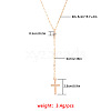 Alloy Crystal Rhinestone Cross Pendant Y Necklaces for Women WGC3C95-01-3