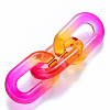 Two Tone Transparent Acrylic Linking Rings OACR-S036-006A-N07-2