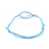Adjustable Waxed Cotton Cord Bracelets BJEW-JB04293-4