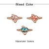 Zinc Alloy Enamel Links connectors ENAM-CJ0001-19-3