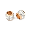 Alloy Rhinestone Clay Pave Beads ALRI-D300-01G-03-2