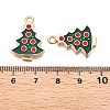 Christmas Theme Alloy Enamel Pendants ENAM-T020-10G-3