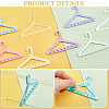   32Pcs 8 Colors 8-Hole Mini Acrylic Earring Hanger EDIS-PH0001-85-4