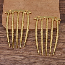 Alloy Hair Comb Findings OHAR-PW0001-426G