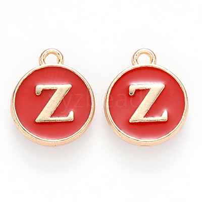 Golden Plated Enamel Alloy Charms ENAM-SZ0001-26C-Z-1