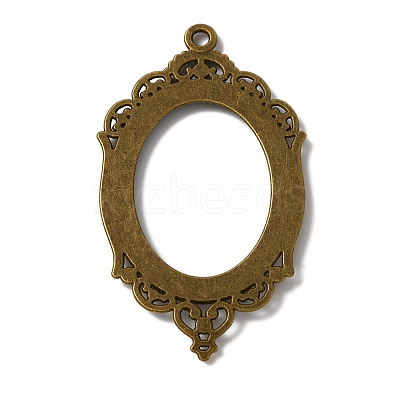 Zinc Alloy Pendant Cabochon Settings FIND-WH050-70AB-1