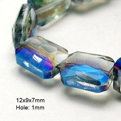 Electroplate Glass Beads EGLA-D023-3-1