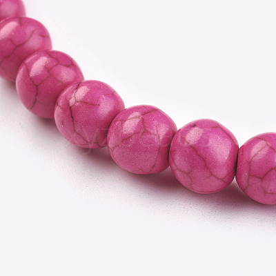Synthetic Turquoise Beads Strands TURQ-G106-8mm-02K-1