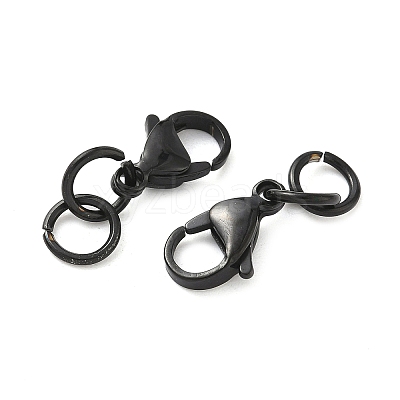 304 Stainless Steel Lobster Claw Clasps STAS-K313-01F-EB-1