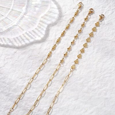 304 Stainless Steel Link Chains Bracelets BJEW-JB13581-1