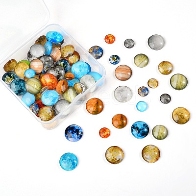 Luminous Glass Cabochons GLAA-SZ0001-13-1