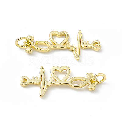 Rack Plating Brass Pendants KK-B065-02G-1