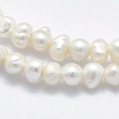 Natural Cultured Freshwater Pearl Beads Strands PEAR-F007-61-1