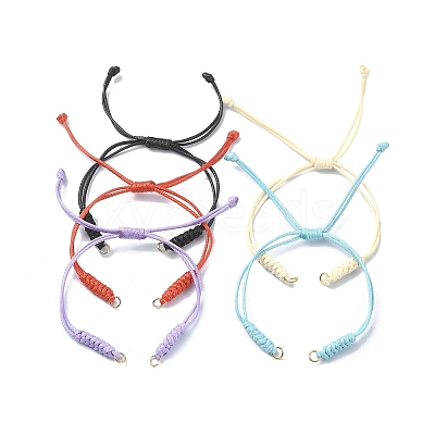 Adjustable Braided Eco-Friendly Korean Waxed Polyester Cord AJEW-JB01202-1