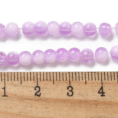 Crackle Glass Beads Strands GLAA-U001-4mm-04-1