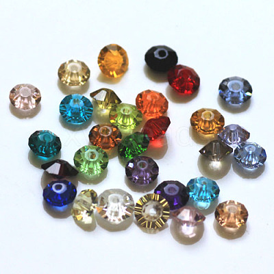 Imitation Austrian Crystal Beads SWAR-F061-3x6mm-M-1
