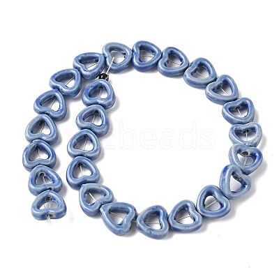Handmade Porcelain Beads Strands PORC-Z002-01G-1