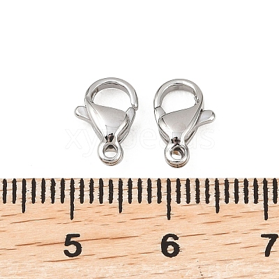 Tarnish Resistant 316 Surgical Stainless Steel Lobster Claw Clasps STAS-316-FL10A-1