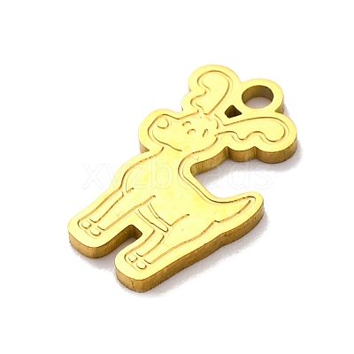 Christmas Theme 201 Stainless Steel Charms LS-STAS-Q015-13G-05-1