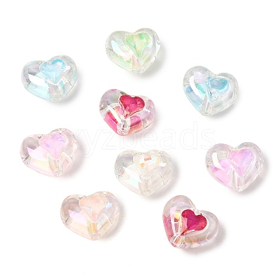 UV Plating Transparent Acrylic Beads AC-CBA47F0-01-1