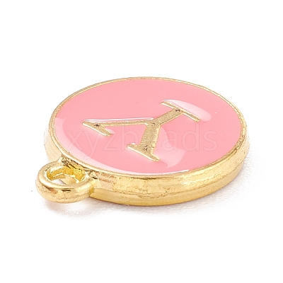 Golden Plated Alloy Enamel Charms ENAM-Q437-14Y-1