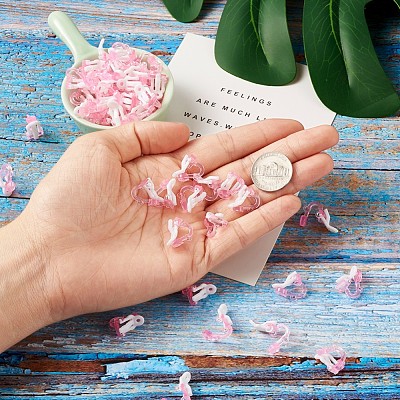 Plastic Clip-on Earring Findings X-FIND-Q001-02-1