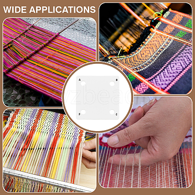 24Pcs Acrylic Looms Braiding Disk DIY-BC0014-11-1