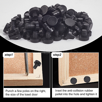 150Pcs 5 Styles PVC Plastic Non-slip Furniture Pads FIND-GF0007-83-1