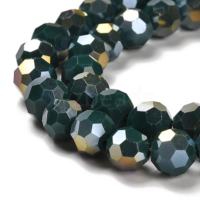 Electroplate Opaque Glass Beads Strands LS-EGLA-A035-P6mm-A23-1