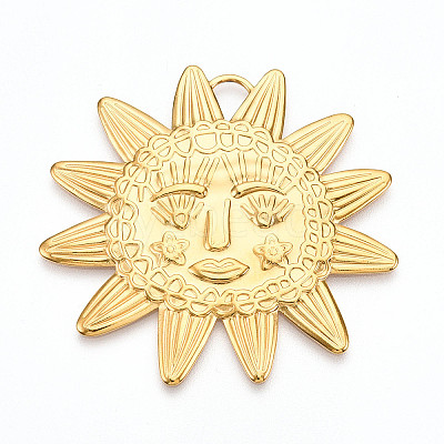 304 Stainless Steel Pendants STAS-N107-11G-1