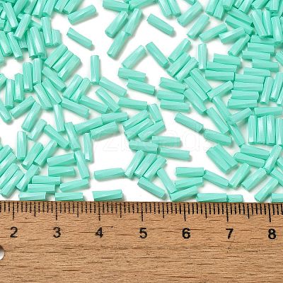 Baking Paint Glass Twist Bugle Beads SEED-C004-02D-1