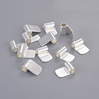 Brass Glue-on Flat Pad Bails KK-D519-B-S-1