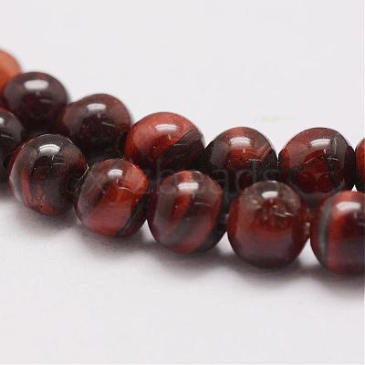 Natural Tiger Eye Bead Strands G-P230-14-6mm-1