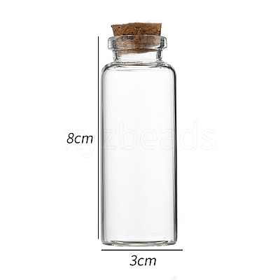Glass Bottle CON-WH0085-71D-1