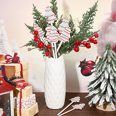 14Pcs Wooden Cake Toppers Decorations DIY-CN0005-56B-1