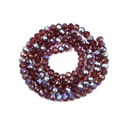 Electroplate Glass Beads Strands LS-EGLA-A044-T4mm-L13-1