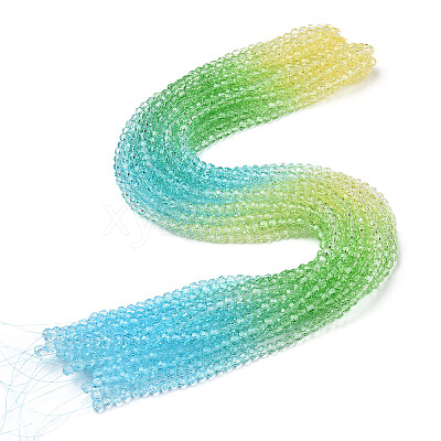 Transparent Glass Beads Strands GLAA-E036-07Y-1