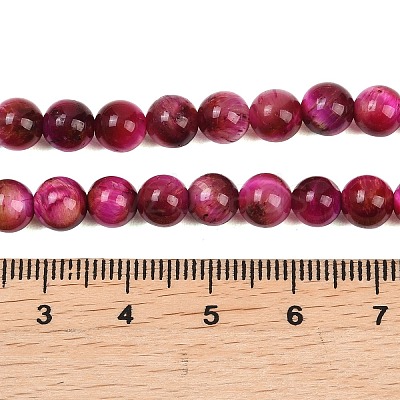 Grade AB Natural Tiger Eye Beads Strands G-F591-18-6mm-05-1