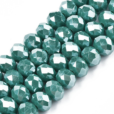 Electroplate Glass Beads Strands EGLA-A034-P2mm-A09-1