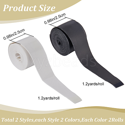8Pcs 4 Style PU Leather Anti-slip Tennis Racquet Overgrip FIND-CN0001-49-1