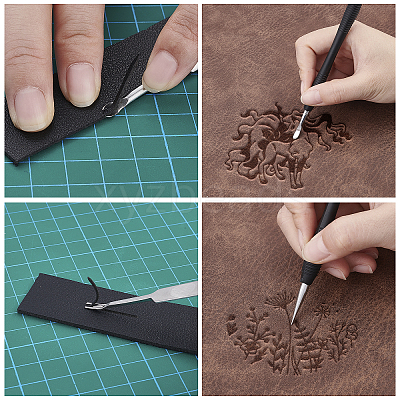 DIY Stainless Steel Leather Sewing Craft Tools TOOL-BC0001-18-1