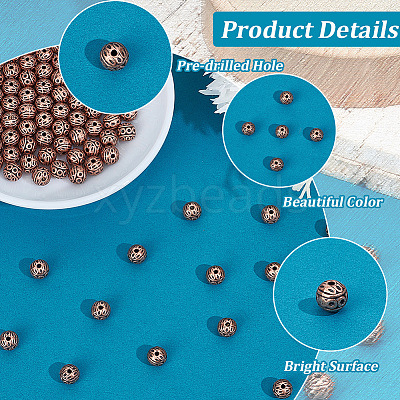 100Pcs Tibetan Style Zinc Alloy Beads FIND-PA0001-64-1