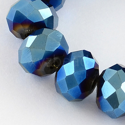 Electroplate Glass Bead Strands EGLA-R080-10mm-M-1