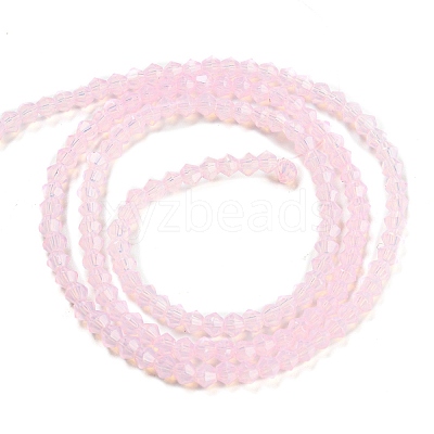 Baking Paint Transparent Glass Beads Strands DGLA-F029-J2mm-1