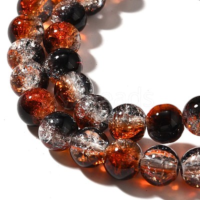 Crackle Glass Beads Strands CCG-C002-8mm-02-1
