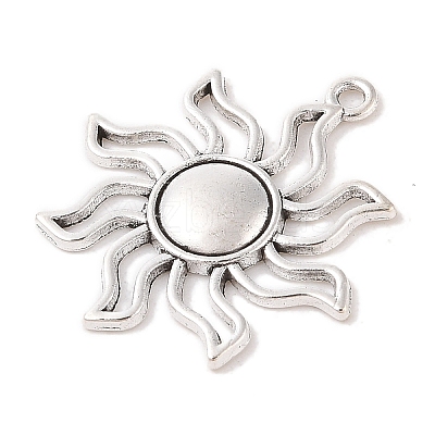Tibetan Style Alloy Solar Eclipse Pendants TIBEP-R304-004AS-LF-1