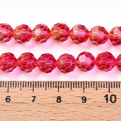 Baking Paint Transparent Glass Beads X1-DGLA-A035-T8mm-A02-1