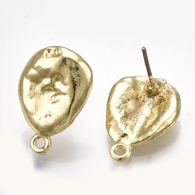 Alloy Stud Earring Findings X-PALLOY-T065-37-1